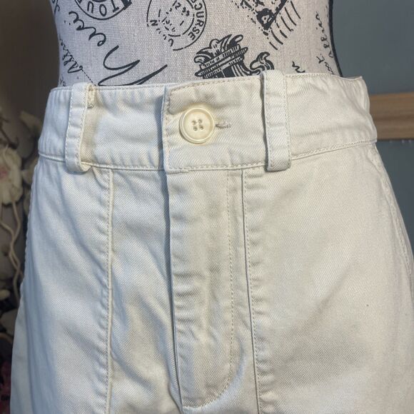 JOIE Linen Blend Wide Leg Culotte Pants Beige Sz 12 Summer Cool - Picture 7 of 8